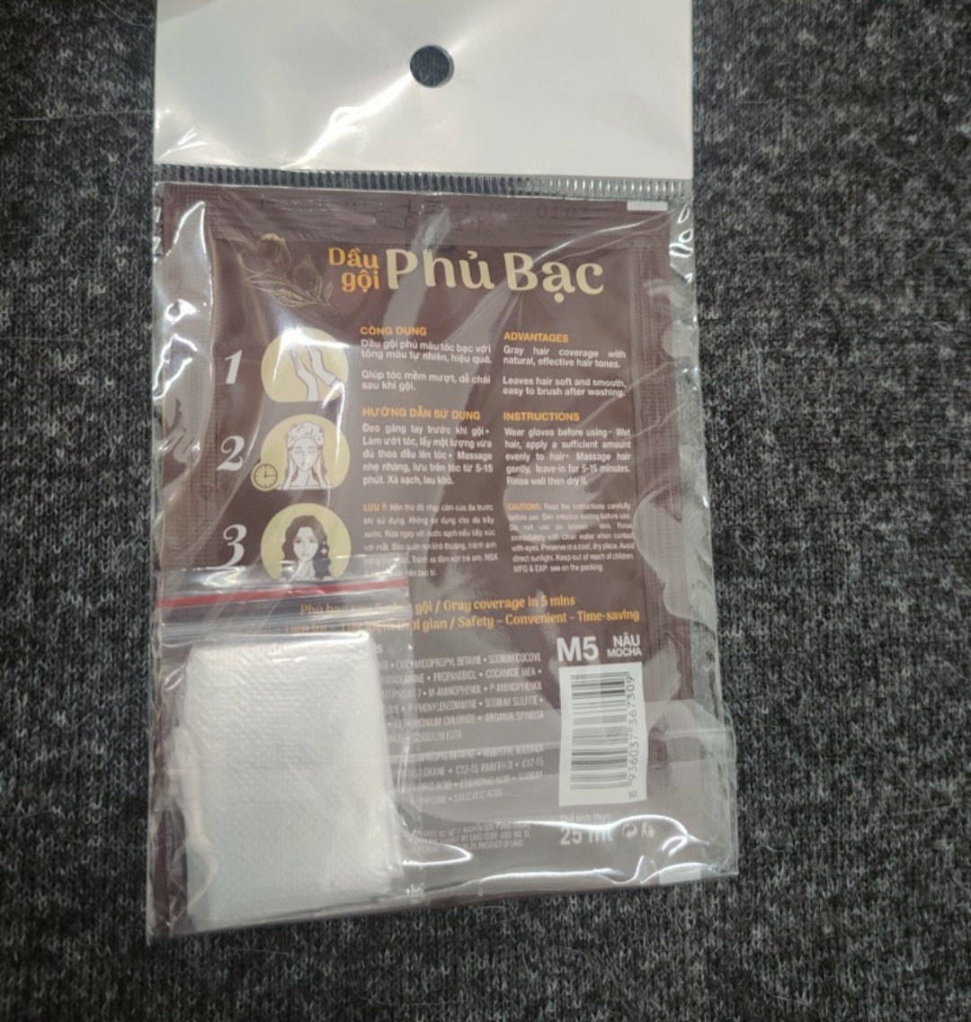 Dầu gội phủ bạc Mpros Lavox dạng gói