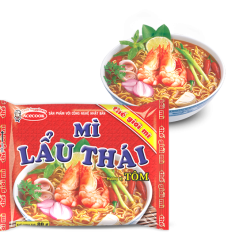 THÙNG MÌ LẨU THÁI  ACECOOK 30 GÓI