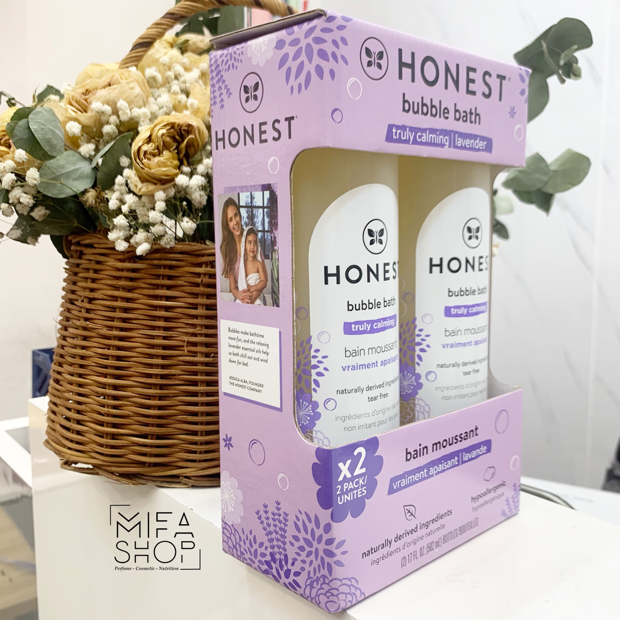 SỮA TẮM GỘI HONEST BUBBLE BATH TRULY CALMING LAVENDER 502ML