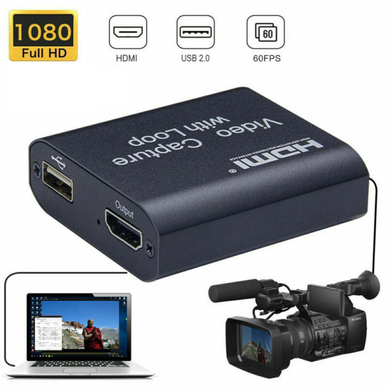 Bảng giá HISNGS USB HD Trò chơi Live streaming Chụp trò chơi HDMI Máy ảnh Truyền trực tuyến HDTV Máy ghi âm Chụp thẻ Hộp ghi âm Video Grabber Phong Vũ