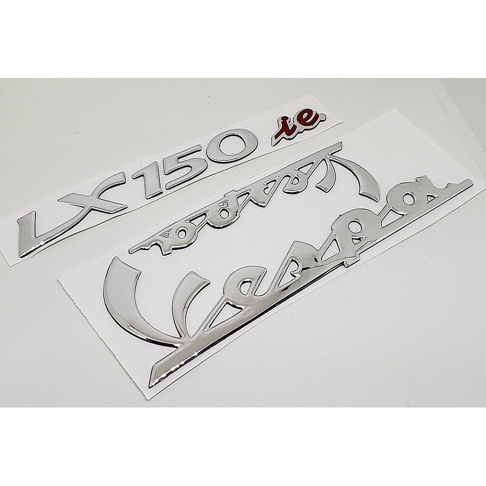 Tem xe vespa lx 150 ie bạc