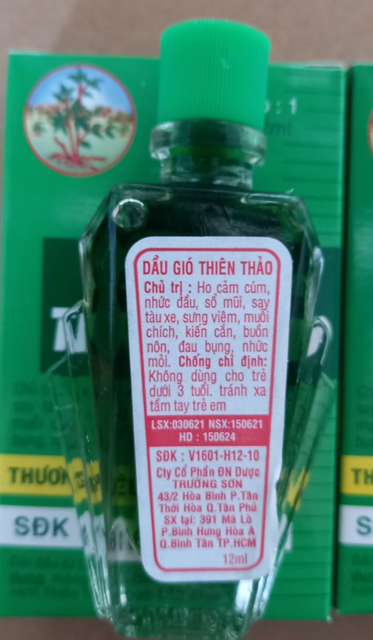 DẦU GIÓ XANH THIÊN THẢO ( CABON 2 CHAI DẦU )