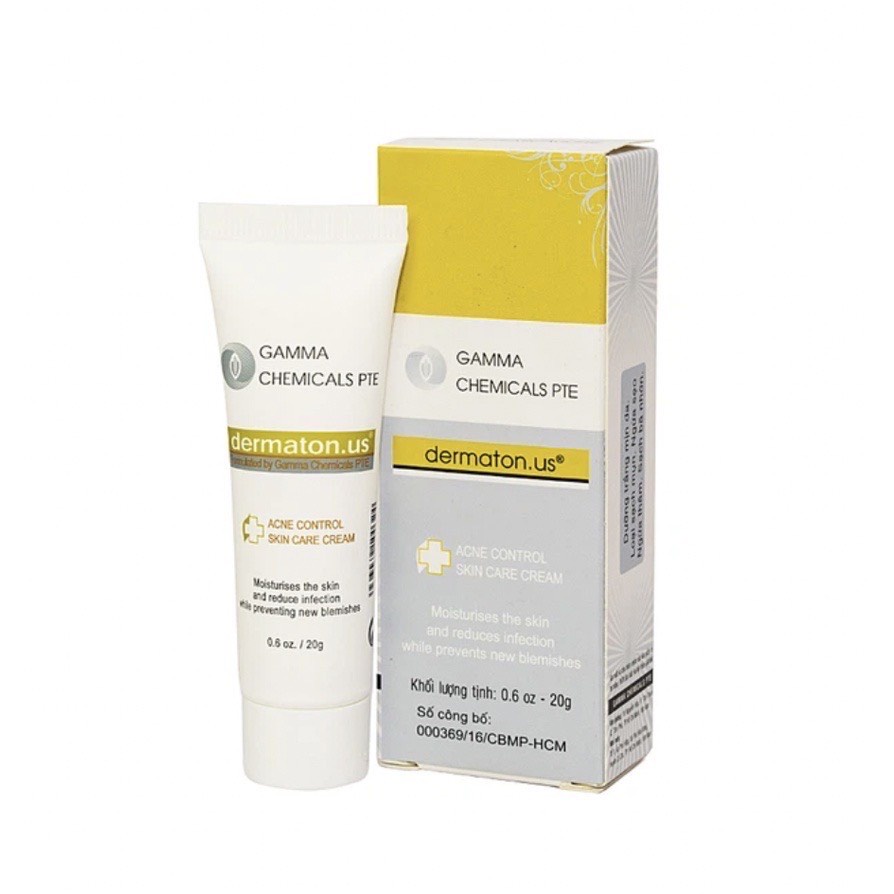 Dermaton US Kem mụn thâm - Ngừa sẹo, giảm thâm mụn Tuýp 20gr