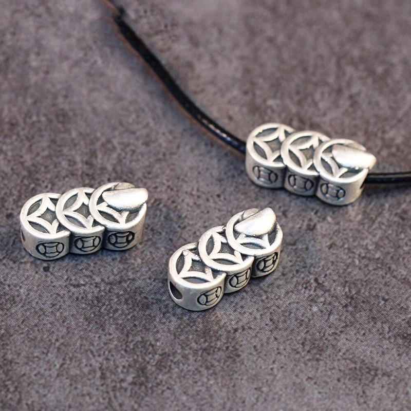 [S925] Charm bạc 3D kim tiền - MH76