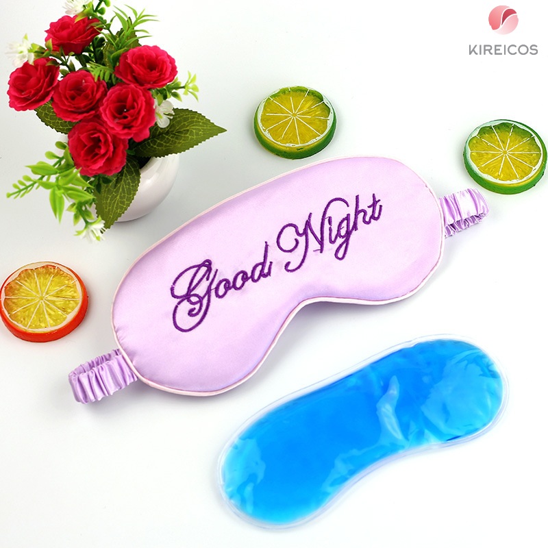 [HCM]Bịt Mắt Lụa Tơ Tằm Chữ Good Night Có Gel