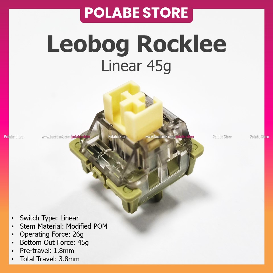 Công tắc Aula Leobog Rocklee linear switch bàn phím cơ Leobog Kayking Leobog Standard Brown tactile switch - Polabe Store