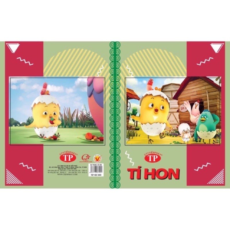 [HCM]Tập Tiến Phát 96tr 100gsm - 4 ô ly
