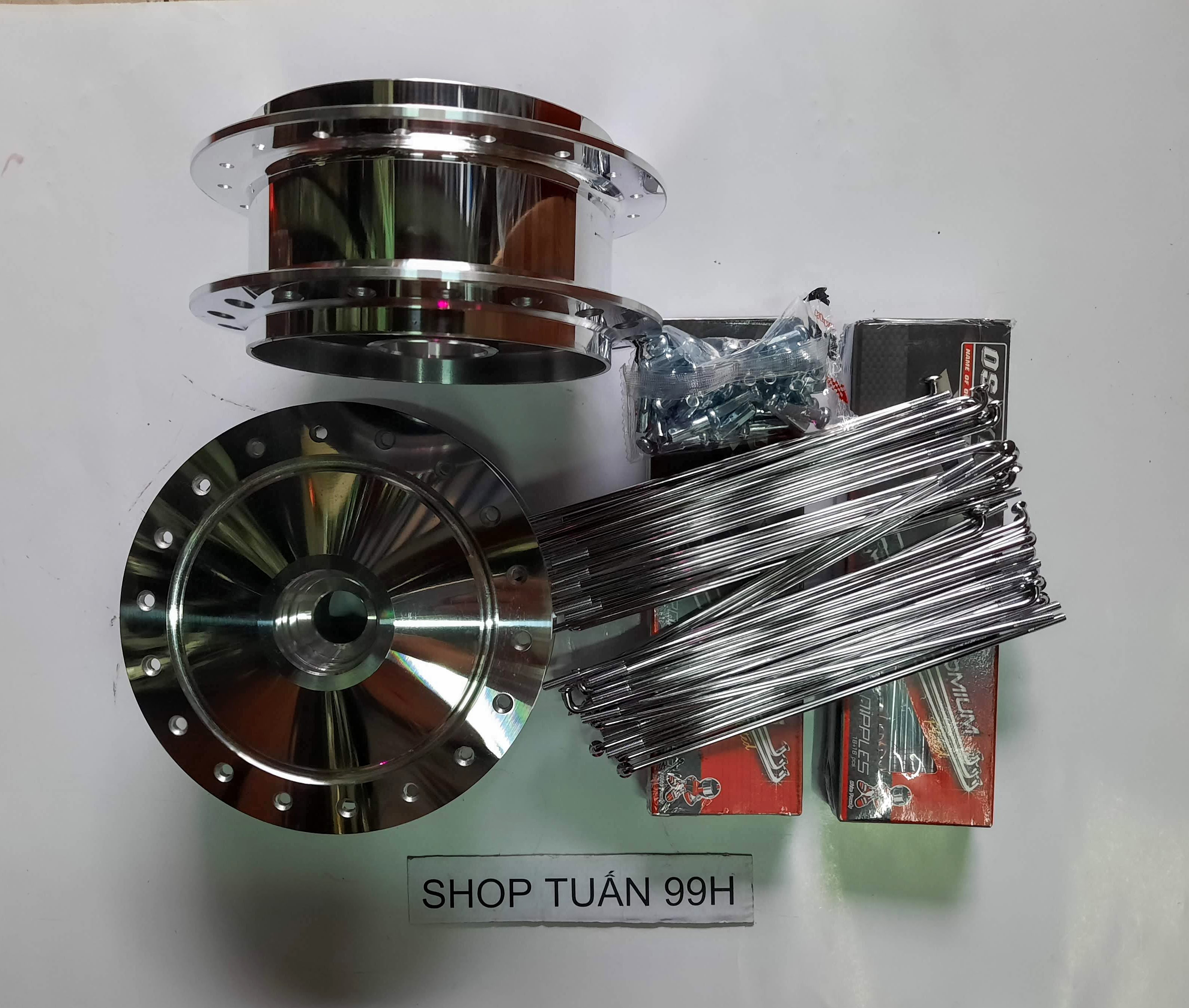 Bộ đùm niềng căm Crom Thái dành cho Wave, Dream