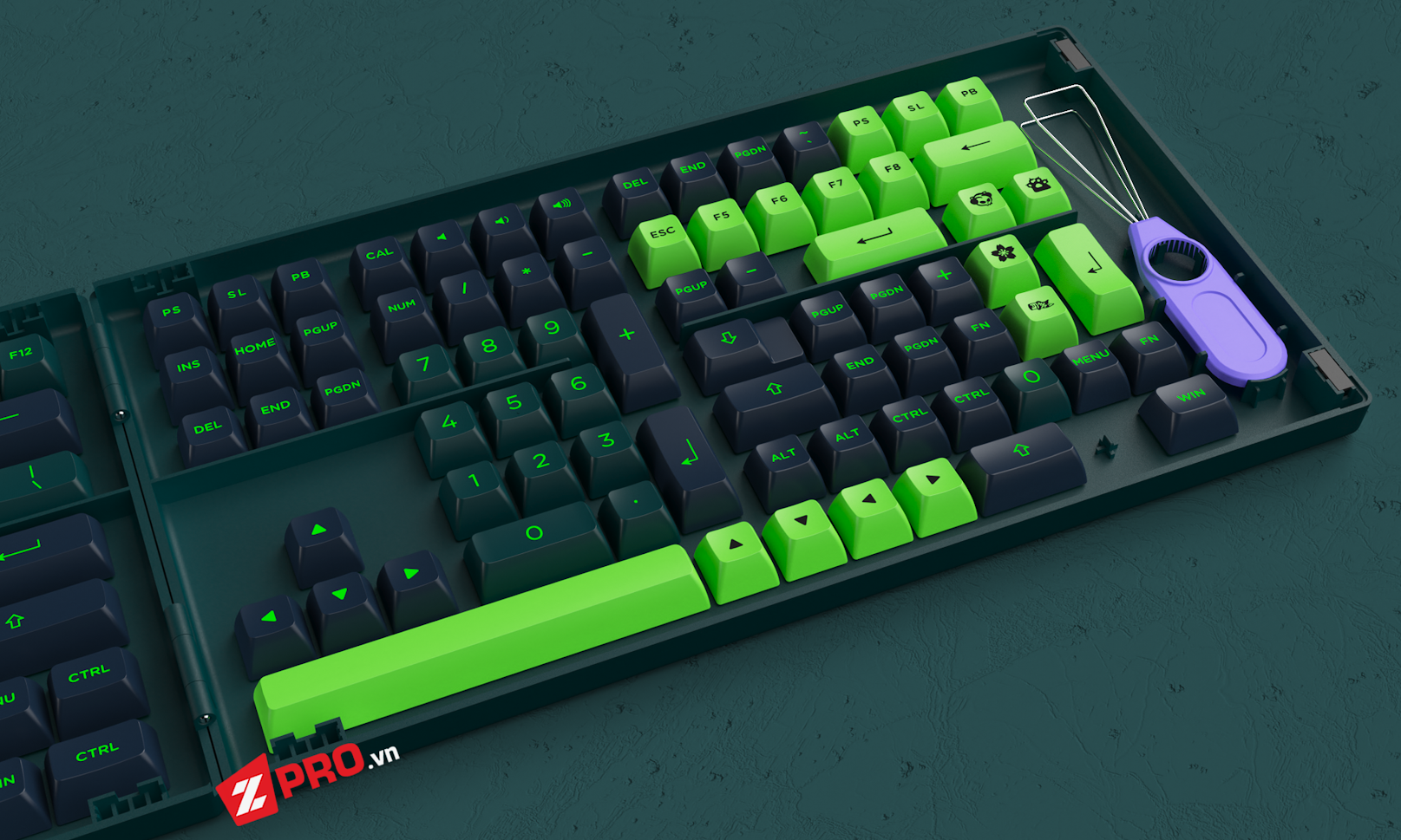 Bộ Keycap AKKO WAVE (ASA Profile - 229 Keys)