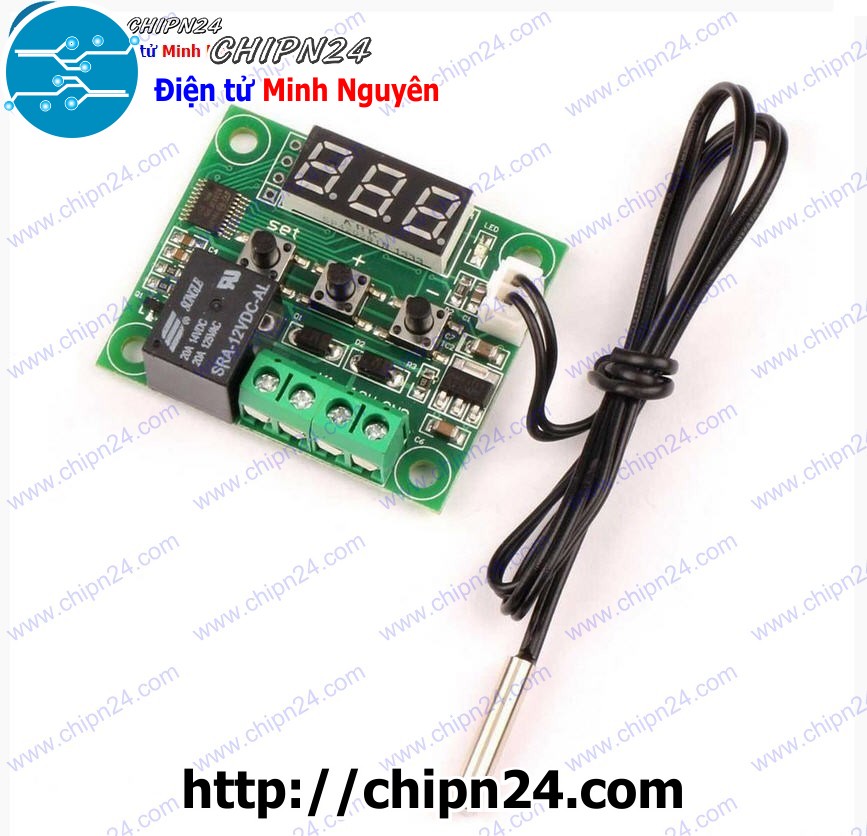 [1 cái] (E40) Mạch Cảm biến nhiệt độ kèm Relay 5V XH-W1209