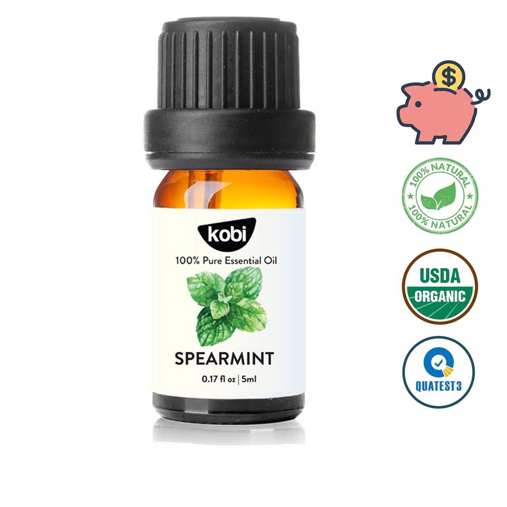 Tinh dầu Bạc Hà Lục Kobi Spearmint essential oil giúp kháng khuẩn, giảm căng thẳng hiệu quả - 5ml