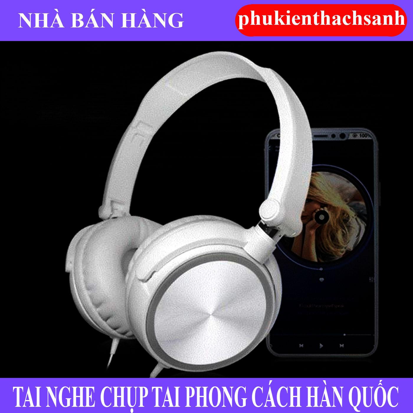 Tai nghe chụp tai đẹp phong cách Hàn Quốc hiện đại KTS