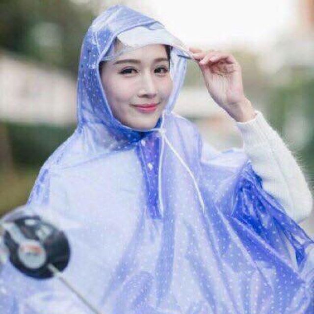 Áo Mưa Chấm Bi 1 Đầu