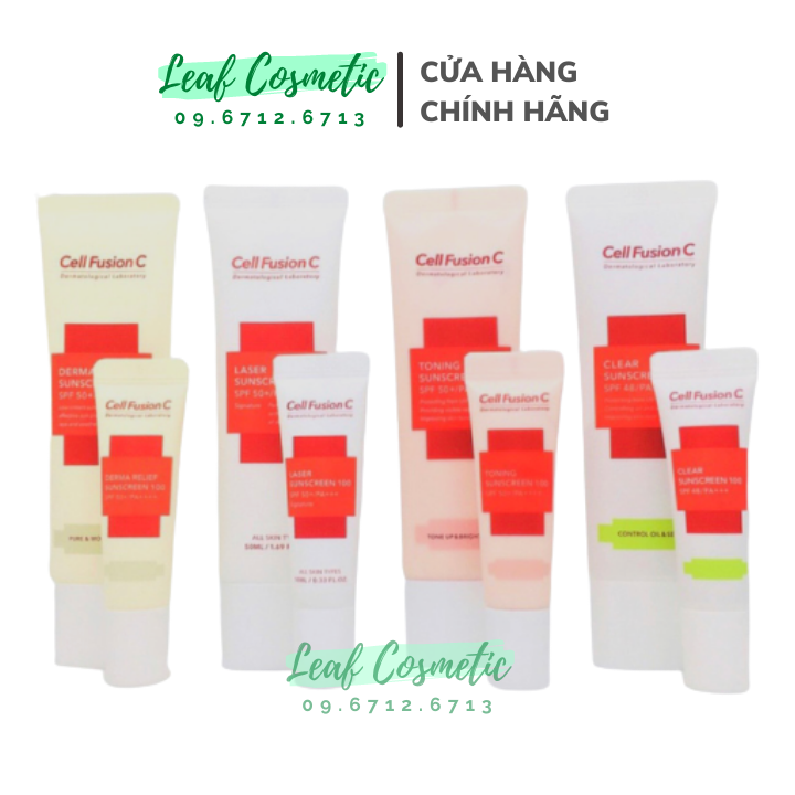 [ Chính Hãng - Mẫu Mới ] Kem chống nắng Cell Fusion C Laser Sunscreen 100 SPF50+/PA+++