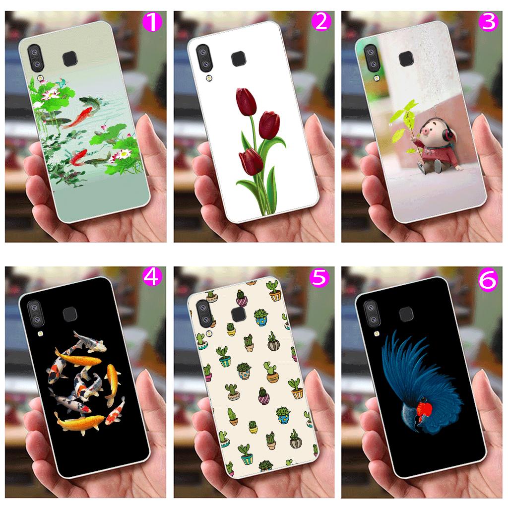 Ốp Lưng Samsung A8 Star (dẻo viền trắng trong) - Đại Bàng