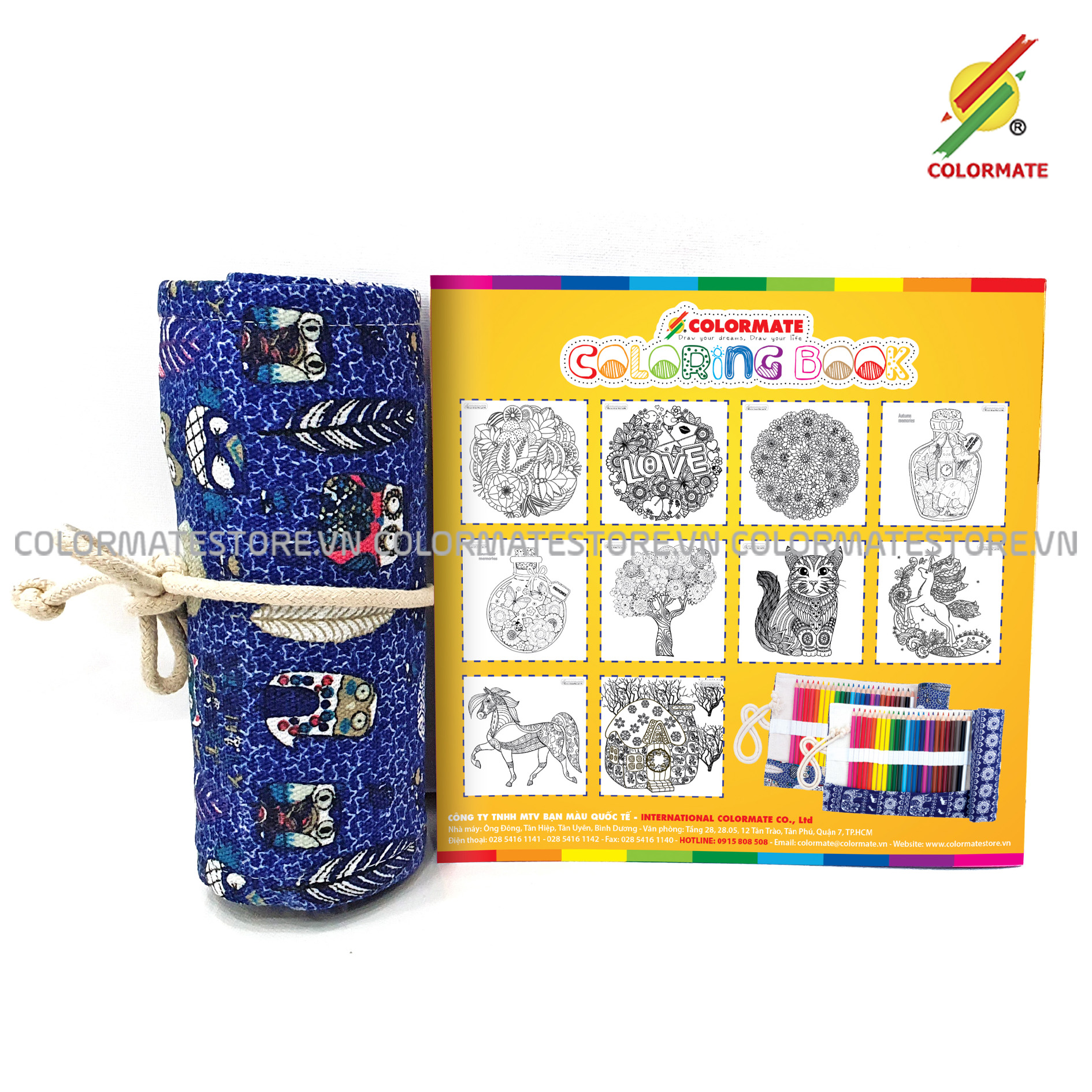 Chì Vẽ Cao Cấp + Tập Tô Màu