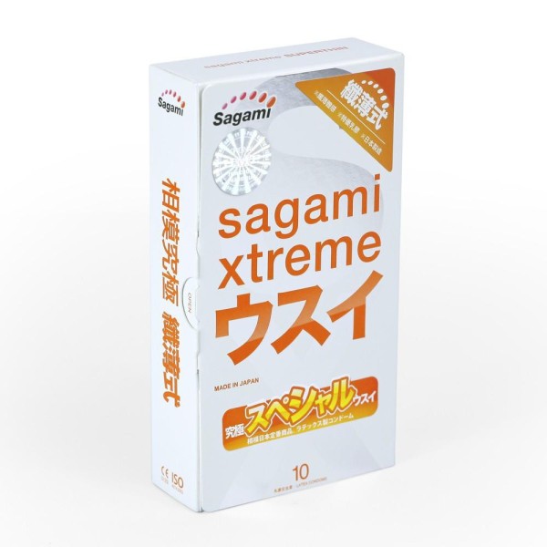 Bao Cao Su Sagami Xtreme Superthin Hộp 10 Chiếc nhập khẩu