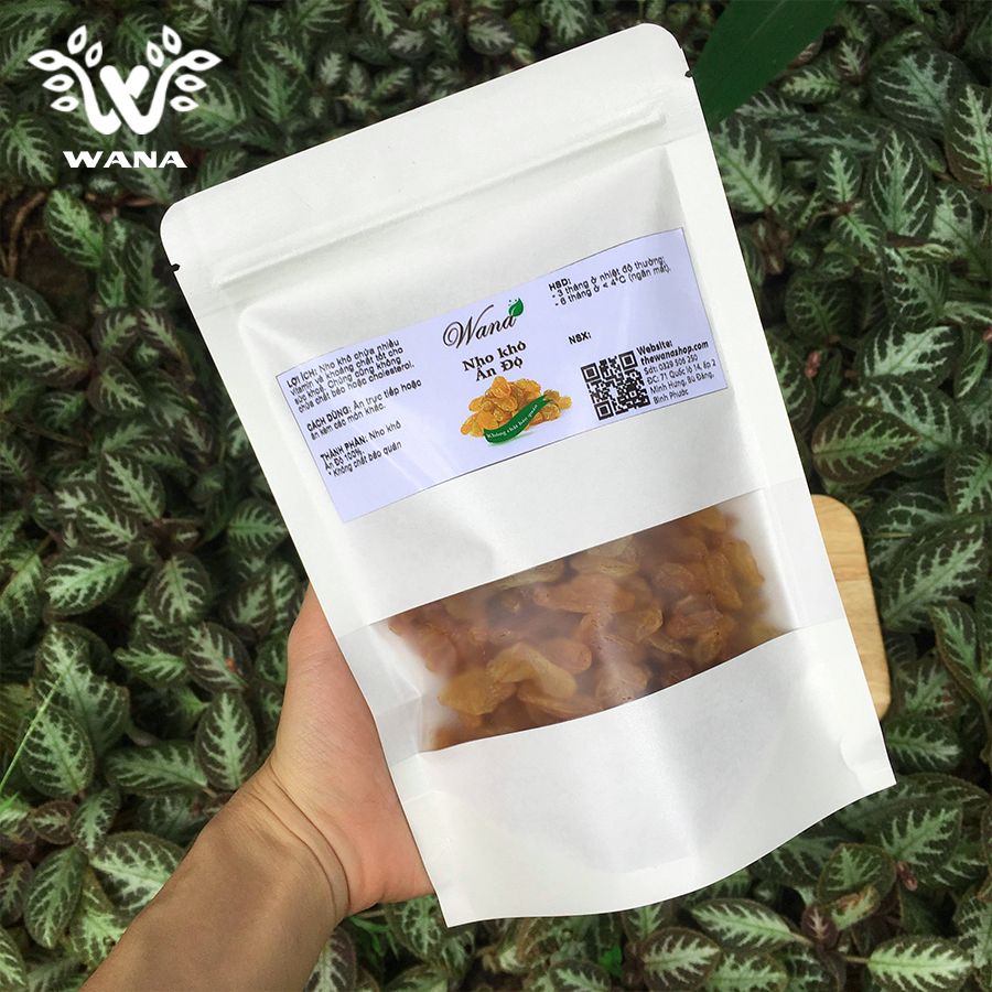 |500g| Nho khô vàng Ấn Độ Wana