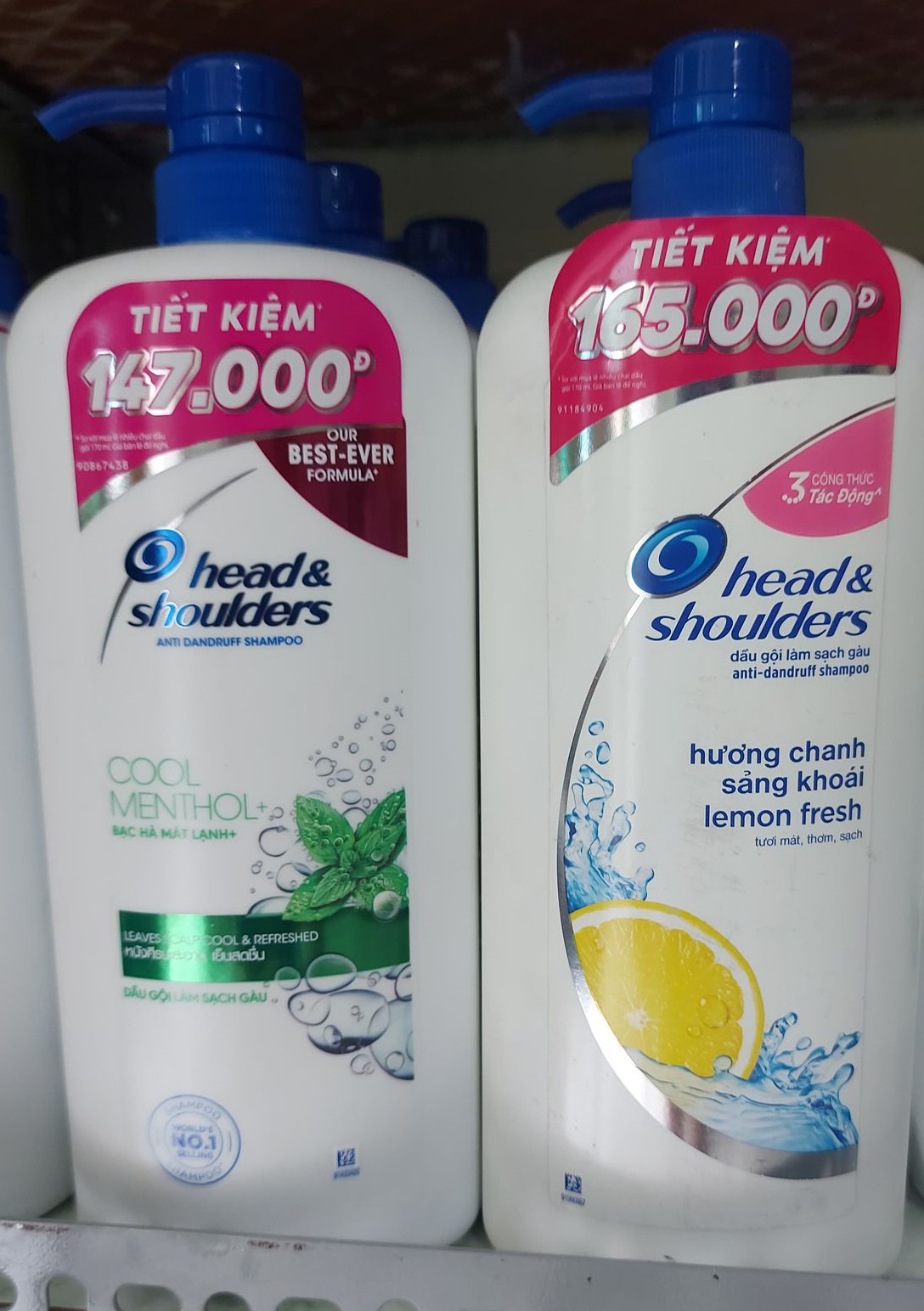 [HCM]Dầu gội head & shoulder 1200ml Bạc Hà Mát Lạnh