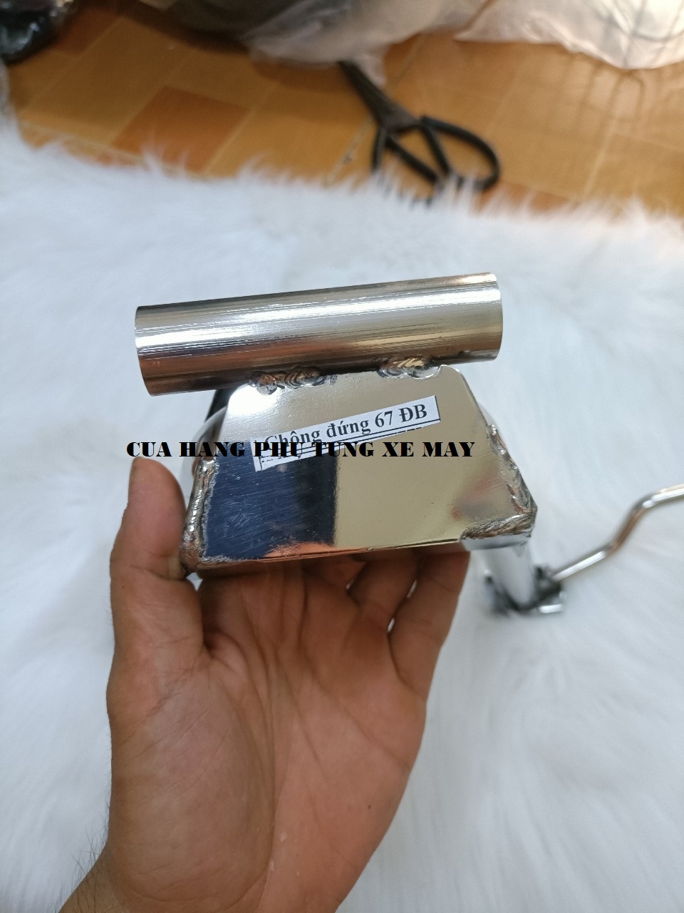 Chống đứng xe 67 inox 304