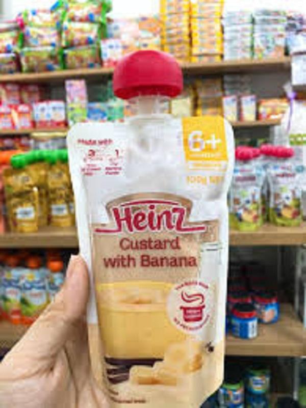 Heinz Custard with Banana milk dessert for babies from 6 months - 120g bag