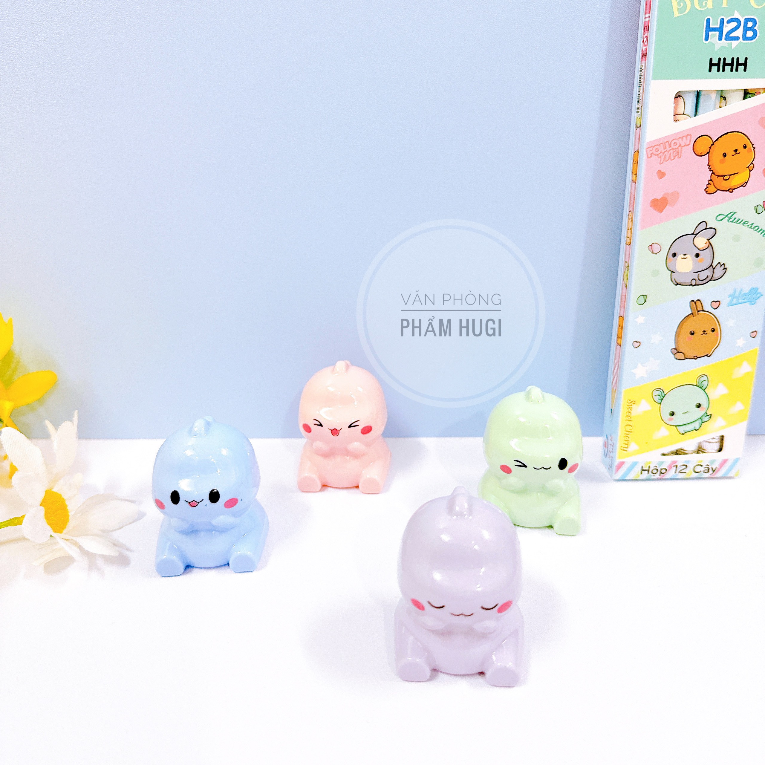2 PCs cute dinosaur pencil sharpener