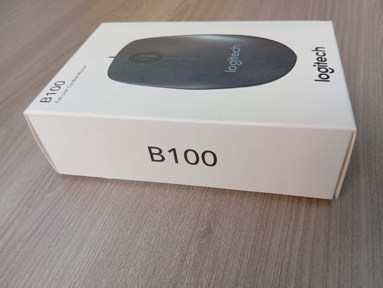 Chuột Máy Tính Có Dây Logitech - B100 (Màu Đen)