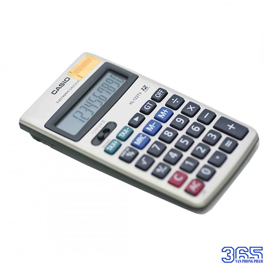 [HCM]Máy tính bỏ túi Casio HL-122TV (Xám) 12 số