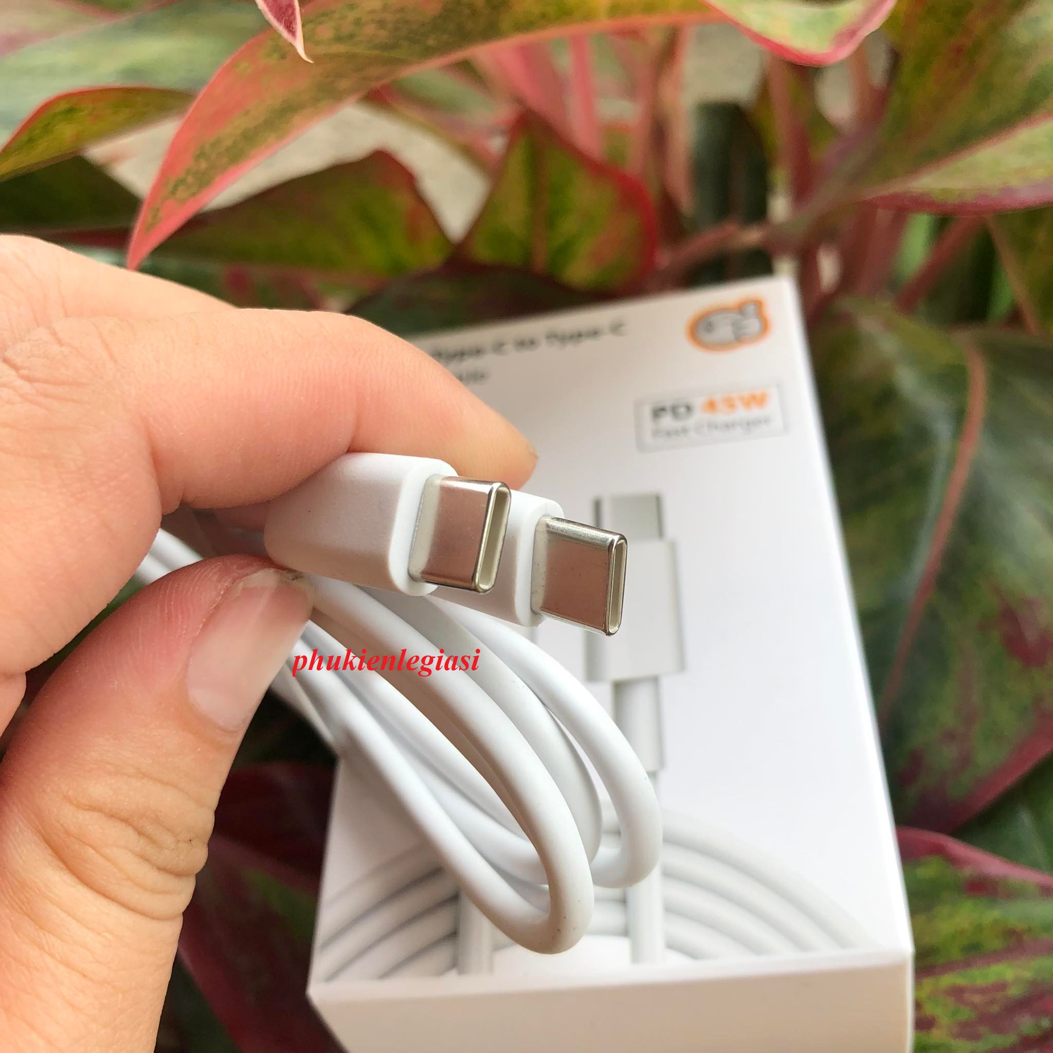 XÃ HÀNG THANH LÝ Cáp sạc Type C to Type C 45w mã TR cáp PD