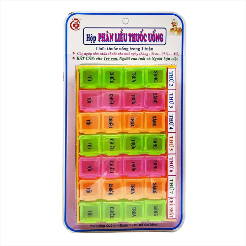 Hộp phân liều thuốc 1 tuần