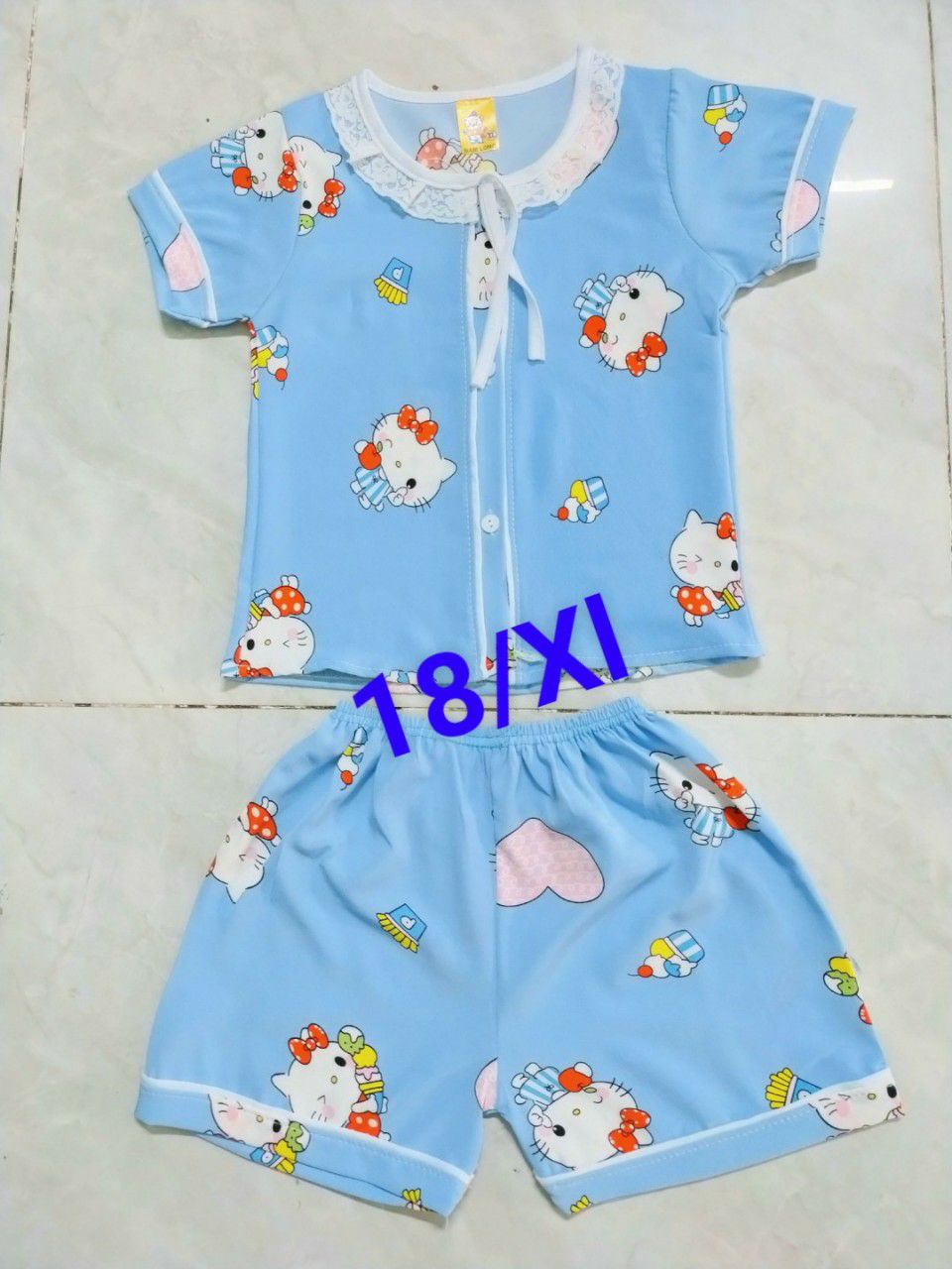 bộ lụa bé gái mẫu tự chọn