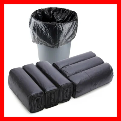 COMBO 3 cuộn túi đựng rác tiện lợi màu đen size TRUNG 55x65cm