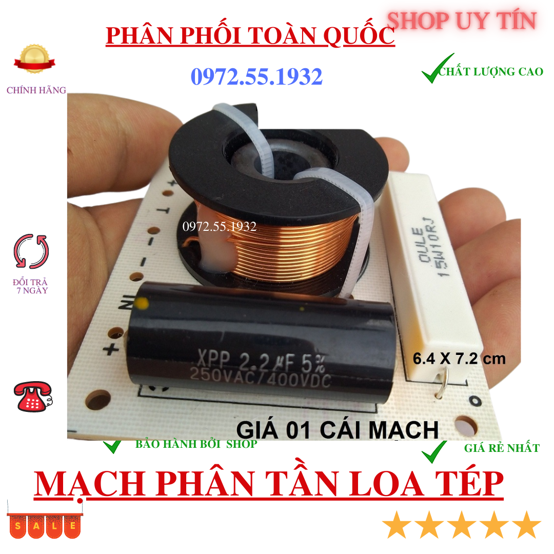 Mạch bảo vệ cho loa tép - giá 1 chiếc