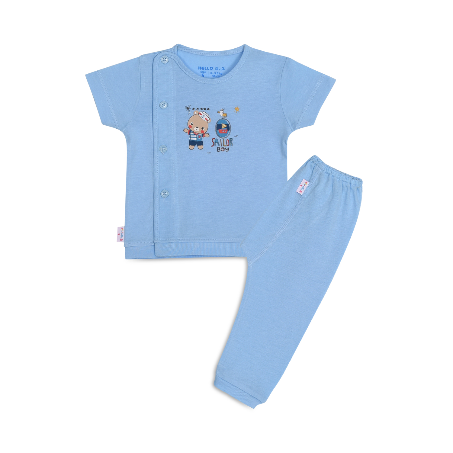 BỘ SƠ SINH BÁC SĨ BO TAY NGẮN 1327- HELLO BB