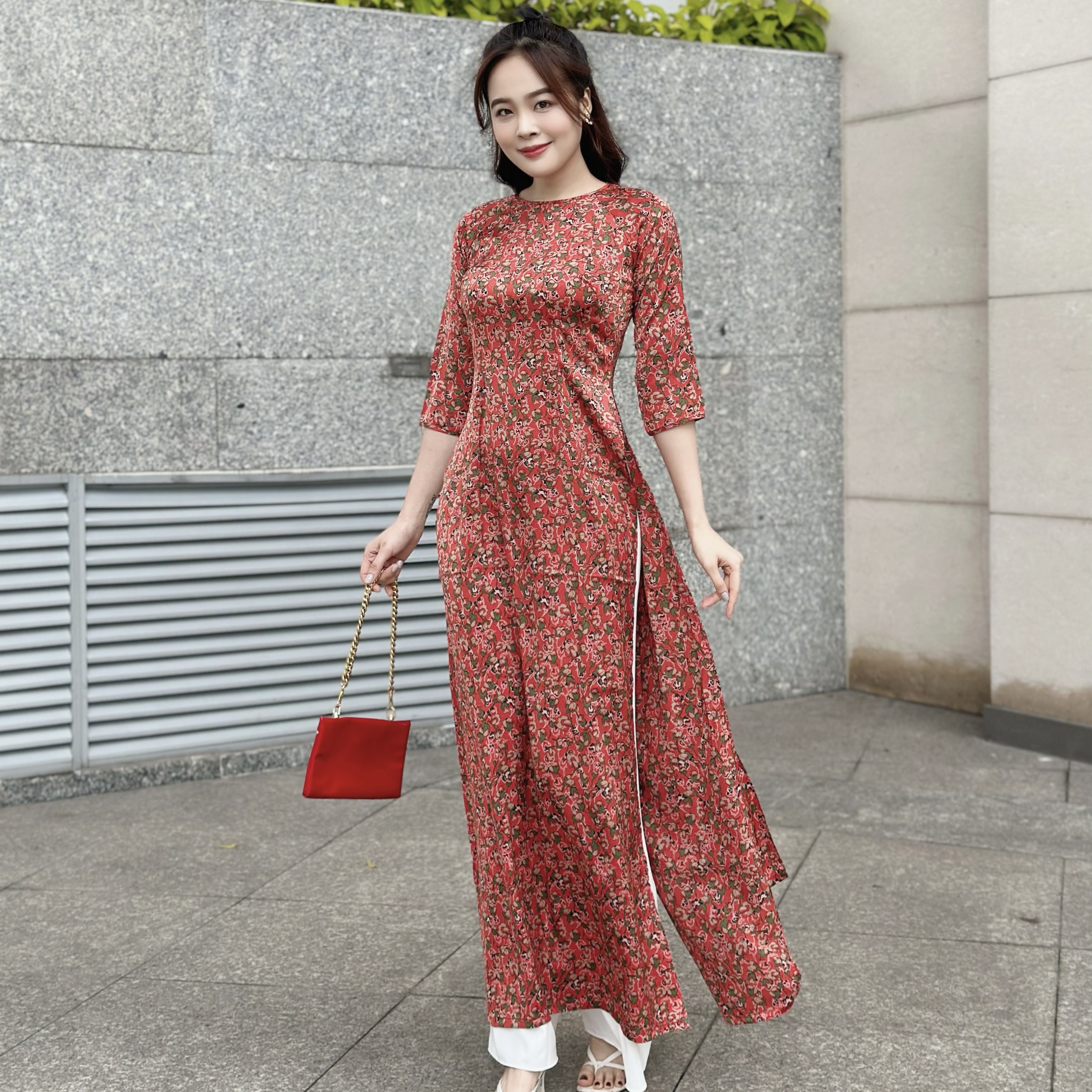 VERCHINI - Áo dài thời trang QANN010