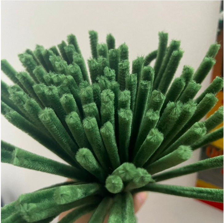 Kẽm nhung làm hoá làm handmade, Dây kẽm lông nhiều màu làm hoa