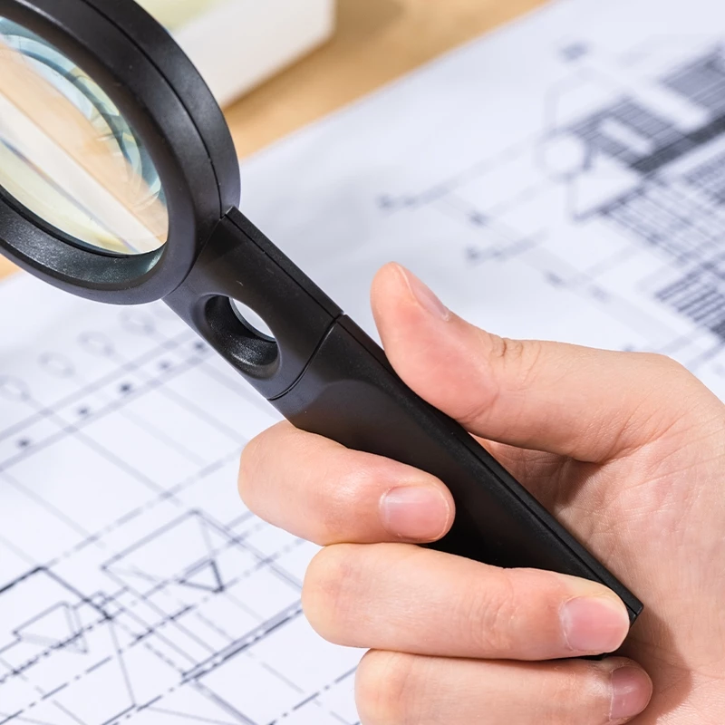 Kính Lúp Deli Đa Chức Năng, Dụng Cụ Phóng To Chữ Đọc Tài Liệu Giấy Tờ Báo Tạp Chí Nhỏ Gọn Tiện Lợi