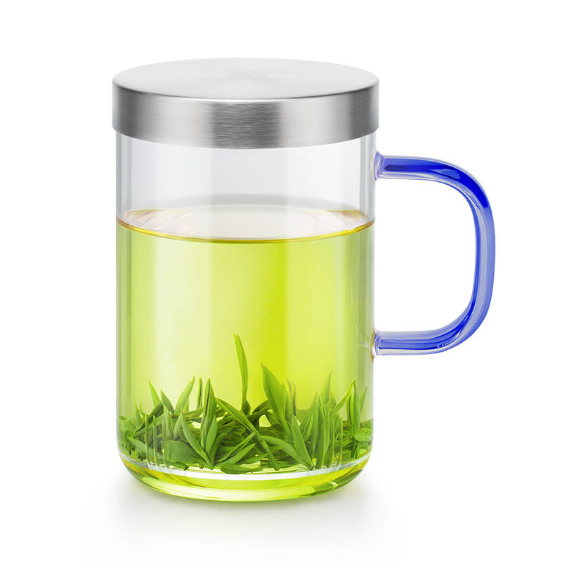 Ly lọc trà thủy tinh Samadoyo S019C 500ml (Xanh)