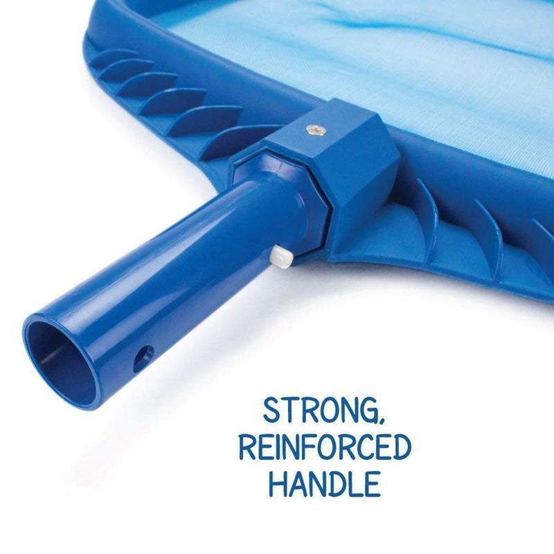 Heavy Duty Pool Leaf Rake Fine Mesh Frame Net Pool Skimmer Cleaner ...