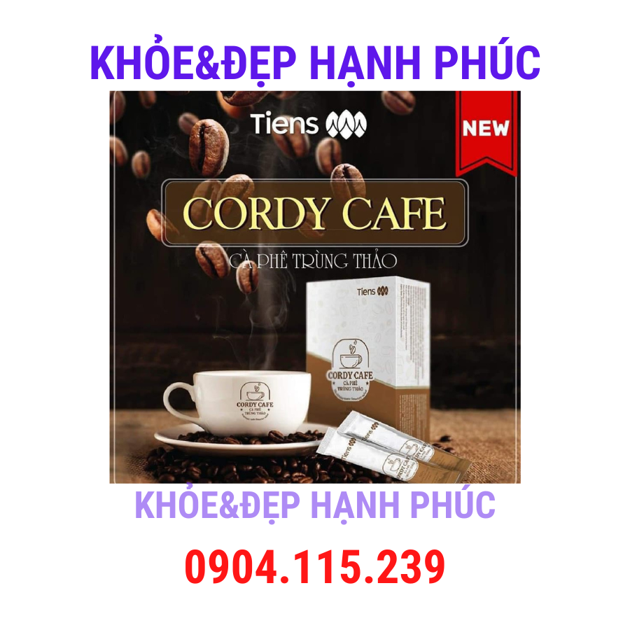 Cà phê Trùng thảo (Cordy Cafe) Thiên sư – 12 gói/hộp