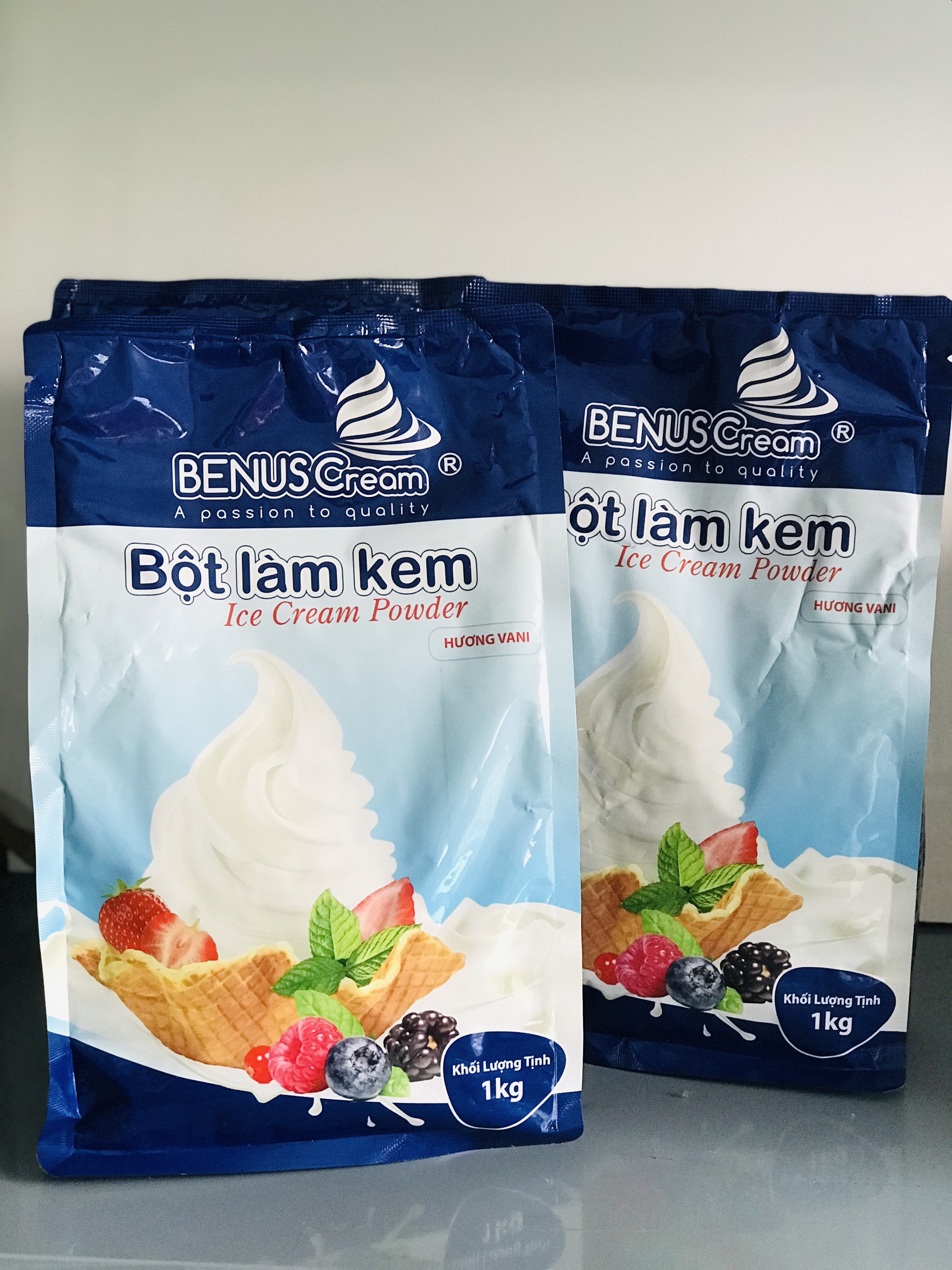 Bột làm kem vị Dưa Gang