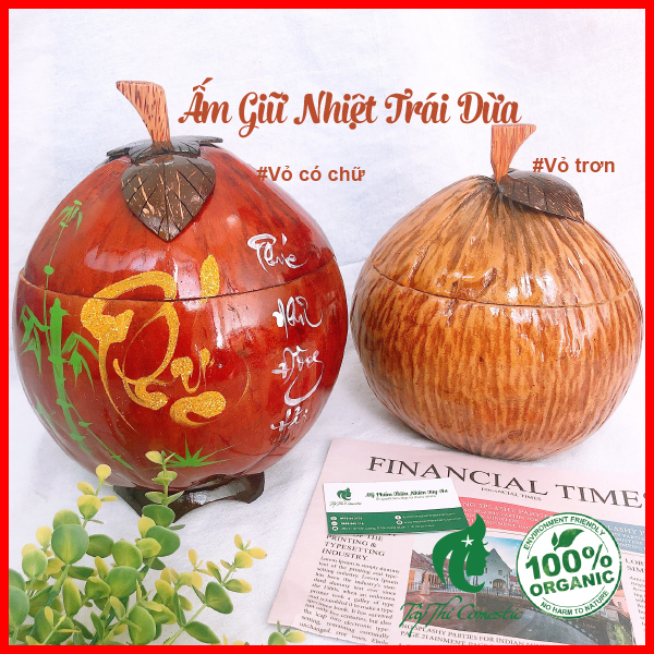 [HCM]Ấm Giữ Nhiệt Trái Dừa