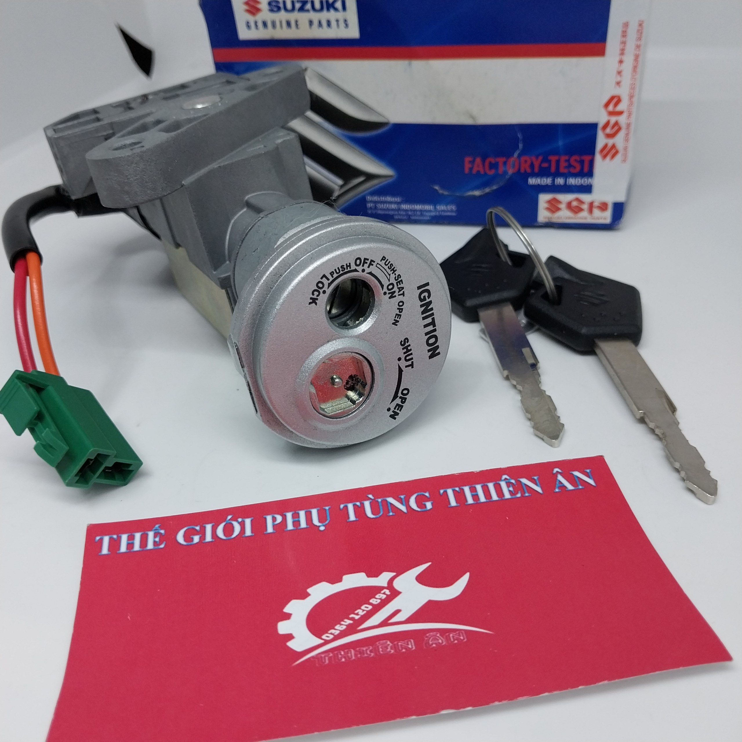 Bộ khóa máy axelo, xblike 125, hayate zin nhập chính hãng suzuki indonesia - pt thiên ân