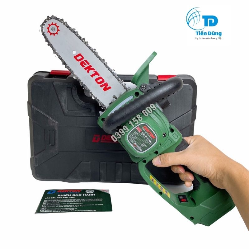 Thân Máy Cưa Xích Pin DEKTON M21-CS08BL Không Chổi Than Chân Pin Phổ Thông