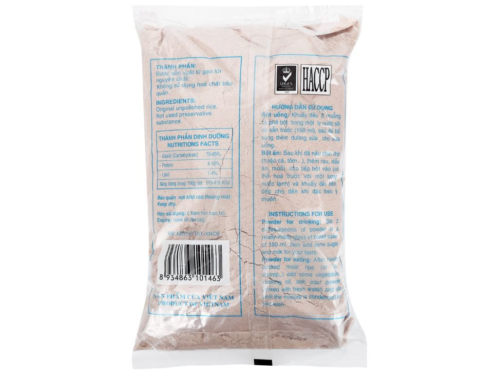 Bột gạo lứt Bích Chi gói 500g 01463