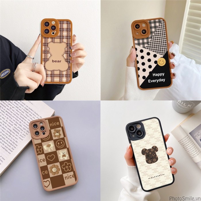 Ốp Lưng IPhone BEAR Cạnh Vuông Bảo Vệ Camera [bear]