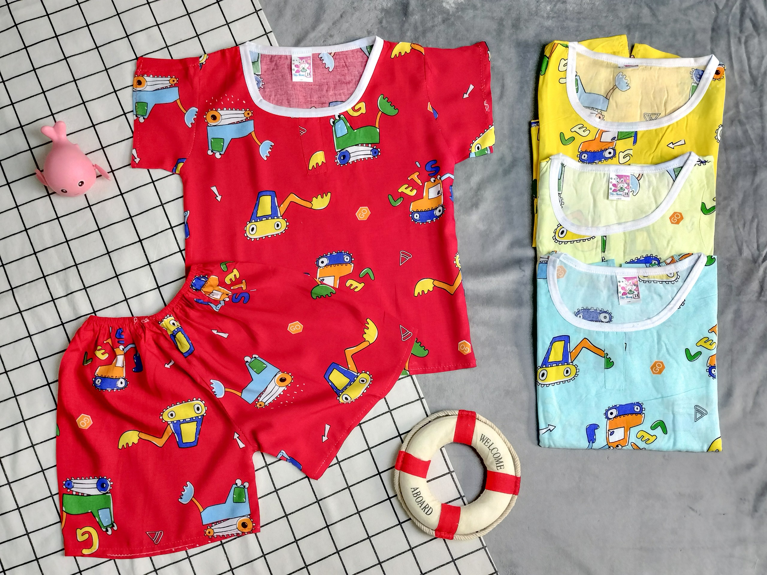 [HCM]Đồ bộ tole bé trai từ 14-18kg (giao màu ngẫu nhiên)