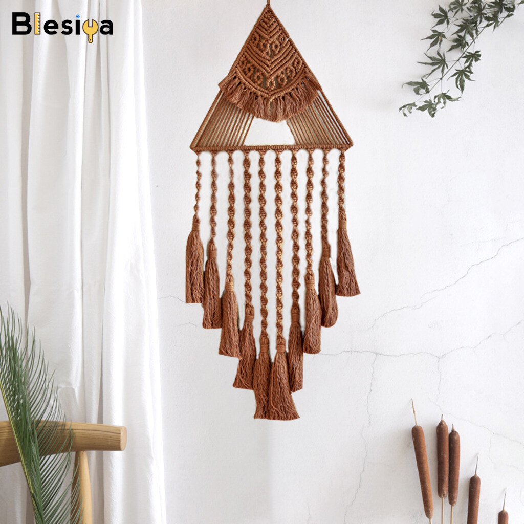 Blesiya Hand Woven Dream Catcher Macrame Wall Hanging Boho Tapestry for Home Decor