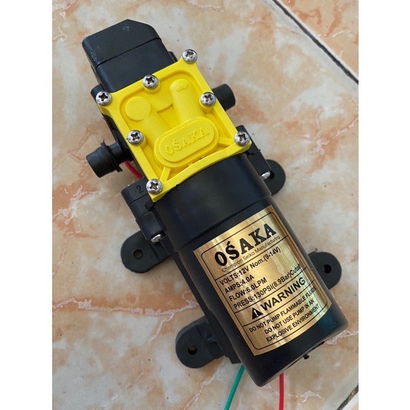 Máy bơm nước mini. Bơm osaka bơm đơn lưu lượng 6l/1phut