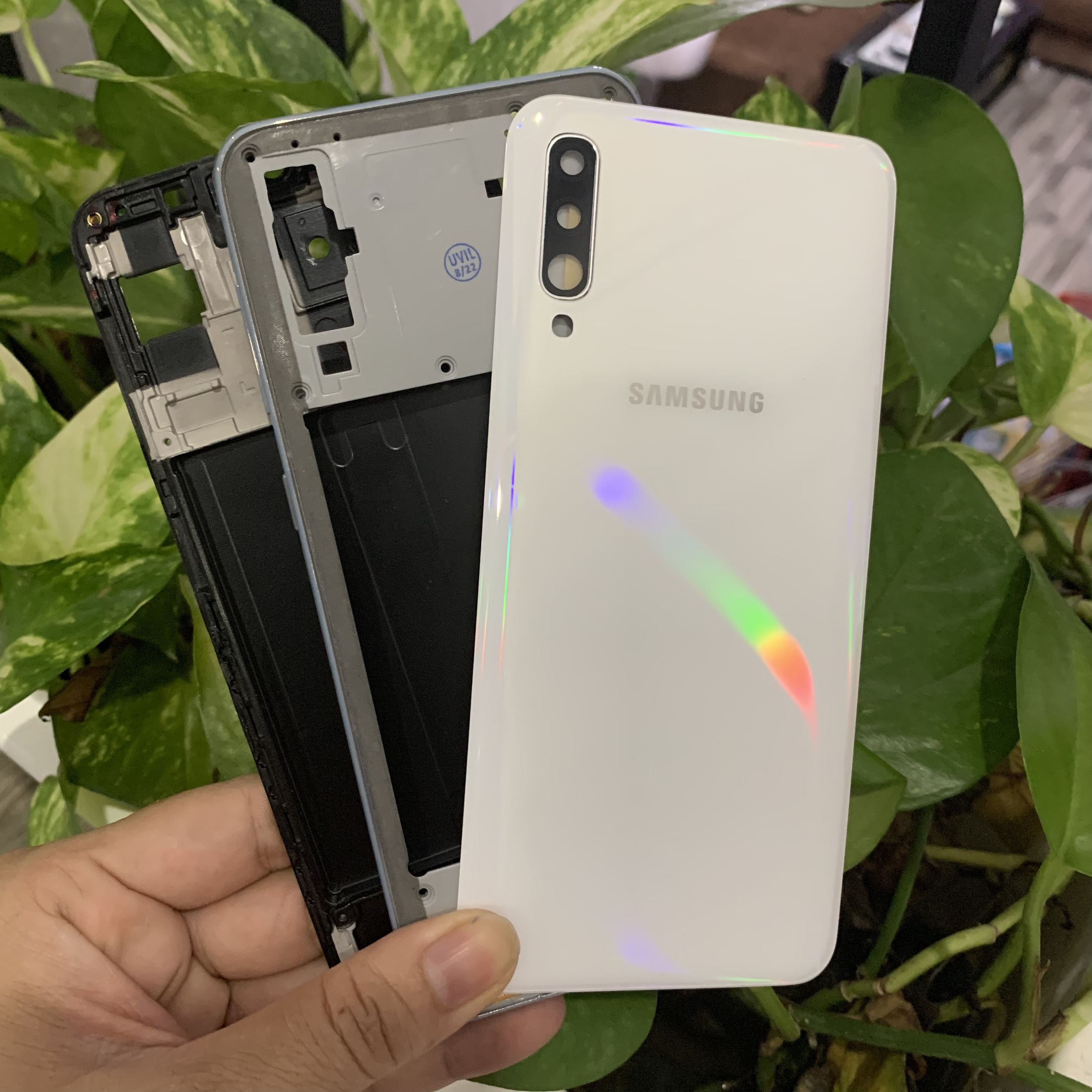 bộ vỏ samsung a50 zin